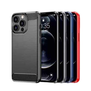 Carbon Shockproof Case For Apple iphone 12 Pro Max 11 Pro iphone SE XS Max 7 8 6 - Picture 1 of 11