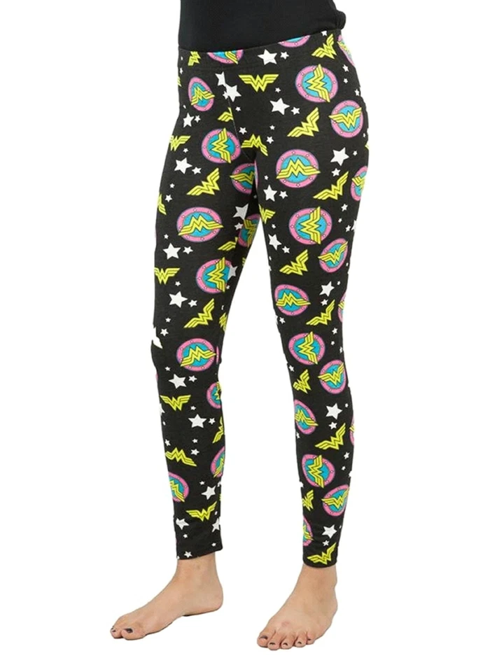 Leggings para mujer Wonder Woman con estampado integral junior nuevos con etiquetas Foto 1 de 3