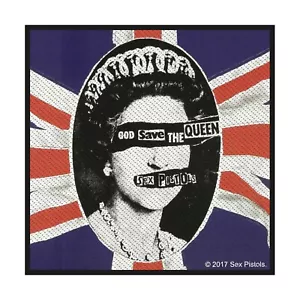 SEX PISTOLS GOD SAVE THE QUEEN WOVEN SEW ON PACKED PATCH OFFICIALLY LICENSED - Imagen 1 de 7