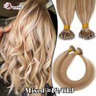 Nano Ring 100% Remy Human Hair Extensions Full Head Micro Beads Tip Thick Ombre