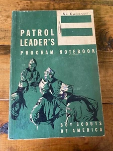 Cuaderno del programa del líder de la patrulla Boys Scouts of America 1966 Al Cabaniss - Imagen 1 de 2