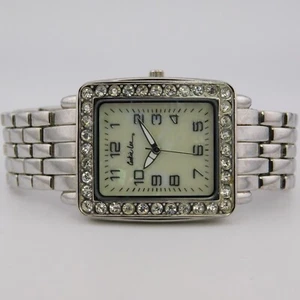Cookie Lee Silver Tone Quartz Analog Women's Watch Sz. 6 1/2" New Battery - Picture 1 of 10
