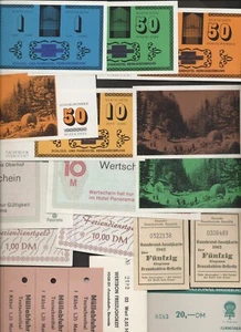 DDR Ersatzzahlungsmittel , Hotelgeld ,  FDGB ,  Geldähnliche Belege , .... - Picture 1 of 24