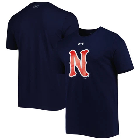 Men's Under Armour Navy Nashville Sounds Wordmark T-Shirt Cover