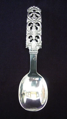 Norwegian 830 Silver Brodrene Lohne "Kloster" Serving Spoon ,  NM68  /  c. 1950 - Image 1 of 4
