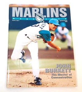1996 Florida Marlins Magazine Program Volume 4 Issue 2 John Burkett Cover - Picture 1 of 6