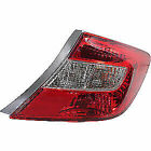 Tail Light Brake Lamp For 2012 Honda Civic Passenger Side Halogen Chrome Housing
