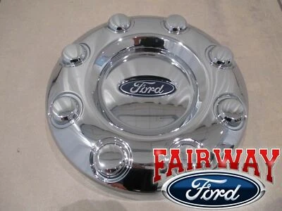 05 thru 16 Super Duty F-350 双 Dual DRW 原始设备制造商福特 17 英寸车轮镀铬帽 2WD 前 — 第 1/4 张图片