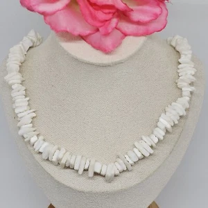 Hawaii Men Women Surfer Jewelry Chunky Nugget Puka Shell Necklace 18" Surf - Picture 1 of 10