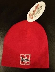 Red Nebraska Cornhuskers Knit Beanie -- New w/ Tags - Picture 1 of 4