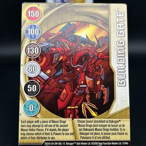 Bakugan BUILDING GATE Metal Gate Card GOLD BA540-GA-SM-GBL-13 13/48n IMPRINTED - Picture 1 of 8