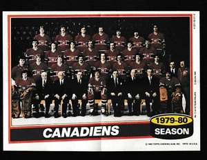 Montreal Canadiens Topps 1980 5 x 7 team photo - Picture 1 of 1