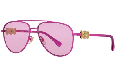 Versace VK2002 1495/84 Sunglasses Youth Kids Girl's Matte Fuchsia/Pink Lens 52mm - Image 1 of 4