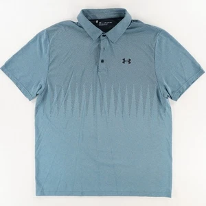 Under Armour Vanish Seamless Nylon Polo Shirt Blue Men's 2XL - Picture 1 of 8