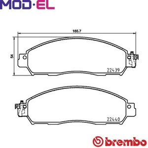 BRAKE PAD SET DISC BRAKE P 56 118 FOR NISSAN NAVARA/NP300/Platform/Chassis 2.3L - Picture 1 of 7