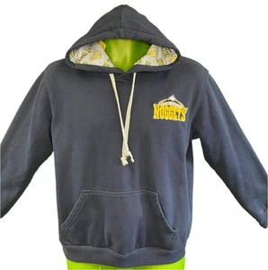 NBA Denver Nuggets Dark Blue Pullover Hoodie Sweatshirt Stitched Men's Small - Picture 1 of 5