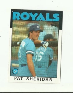 1986 TOPPS #743 Pat Sheridan: Kansas City Royals: Outfield: Baseball Card: MLB - Picture 1 of 2