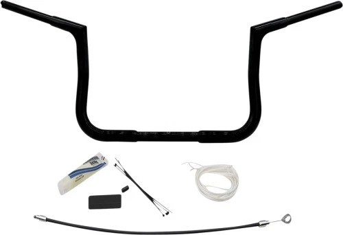 Fat Baggers 1-1/4 pulgadas. Kit de manillar de instalación EZ con manillar superior plano - Brillo B Foto 1 de 3