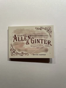 2016 Topps Allen & Ginter -Bryce Harper - Auto Sick Patch Booklet 06/10 - RARE! - Picture 1 of 5