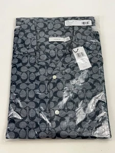 Coach Signature Camp Hemd dunkelblau Größe M Herren Kurzarm - Neu mit Etikett - Bild 1 von 4