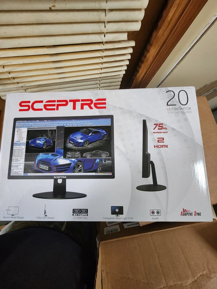 Sceptre E205W-1600 20" 75Hz Widescreen LCD LED Monitor - Image 1 of 1