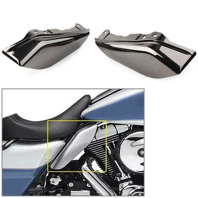 Borde deflector de aire de marco medio protector térmico para Harley Street Glide 2009-16  Foto 1 de 4