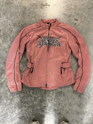 Chaqueta de malla reflectante Harley Davidson para mujer ROSA Riding Gear S bolsillo con cremallera Foto 1 de 4