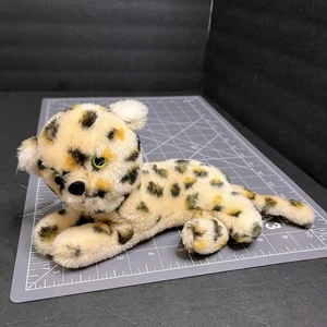 Vtg DAKIN Cheetah Leopard 1976 GREEN EYES Nutshells PLUSH KOREA - Picture 1 of 7