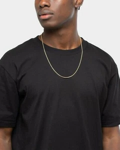10K Solid Yellow Gold Necklace Rope Chain Men 16" 18" 20" 22" 24" 26" 28" 30'' - Picture 1 of 6