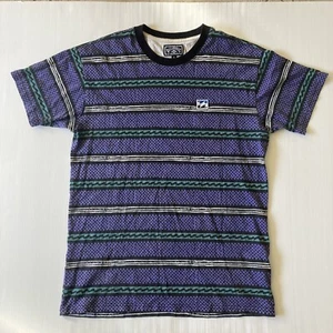 Billabong Full Rack Pattern T-shirt Stripes Mens Size L - Waves Surf Australia - Picture 1 of 9