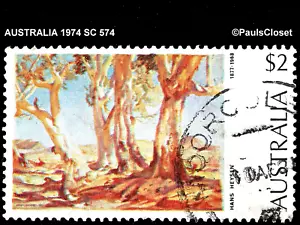 AUSTRALIA 1974 SC 574 RED GUM OF FAR NORTH $2 USED NO GUM F/VF - Picture 1 of 2