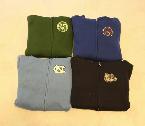 NWT Boys NCAA GEN2 Hooded Zip Front Cotton Fleece Jacket Multiple Teams & Sizes Cover