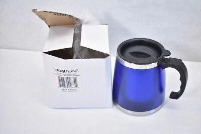 Taza aislante Innov8 Home 16 oz con tapa taza de café azul térmico HW1303-BL-WB Foto 1 de 4