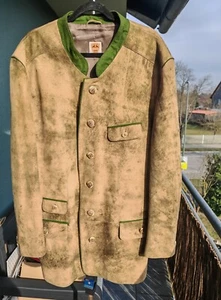 Herren Lederjacke 64 Trachten Jacke Country Maddox Hirschleder - Bild 1 von 15