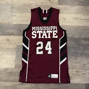 Autentica maglia MISSISSIPPI STATE Bulldogs BASKETBALL Adidas grande squadra emessa - Foto 1 di 5