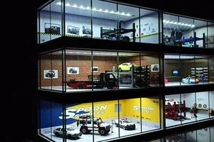 Diorama 1:64 Diecast Garage Model LED Parking Lot Model Display Model Australia - Picture 1 of 60