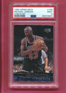 MICHAEL JORDAN CHICAGO BULLS 1999 UPPER DECK BASKETBALL CARD #155 PSA 9 - Picture 1 of 2