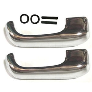 1968~1977 Ford Truck Bronco/1968 Mustang Vent Window Handles Chrome w/Nylon Tab - Picture 1 of 2