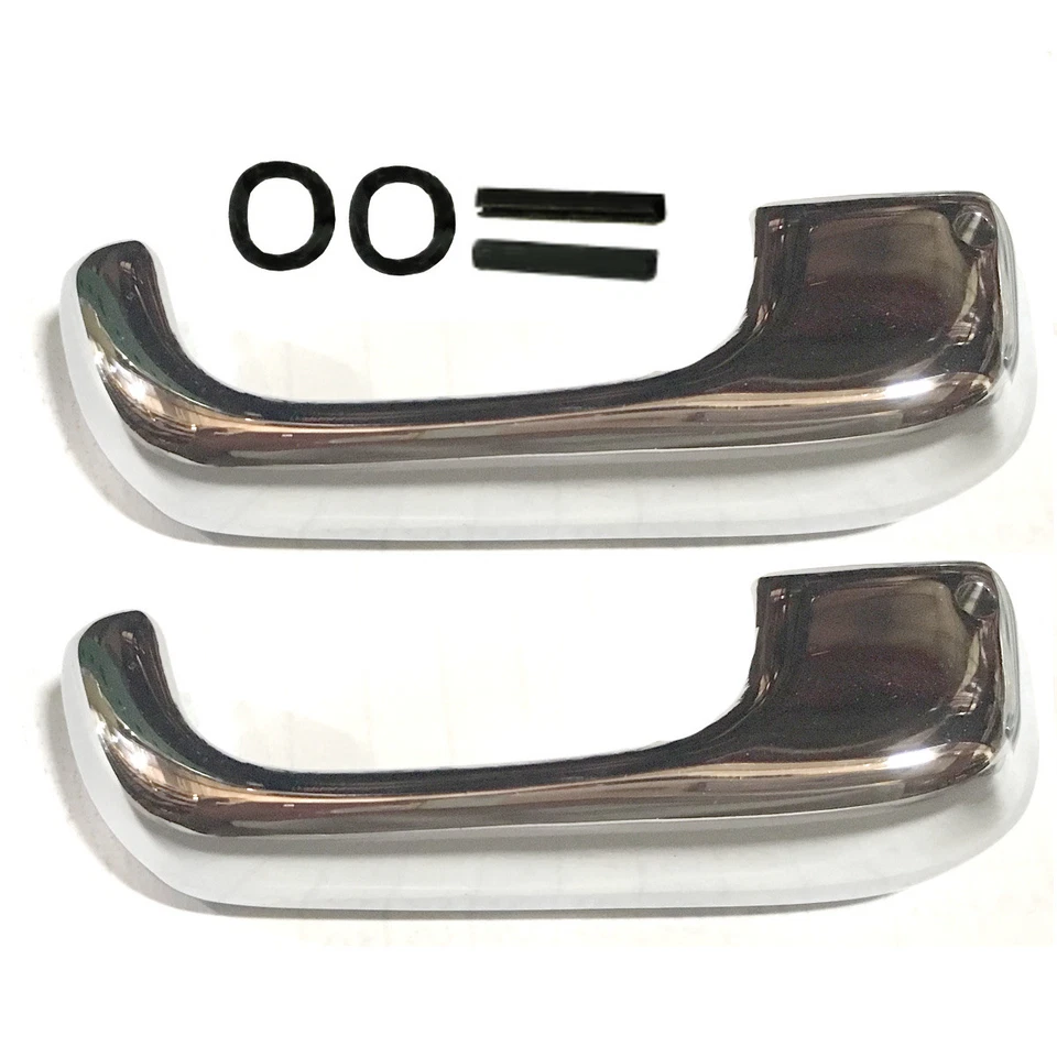 1968~1977 Ford Truck Bronco/1968 Mustang Vent Window Handles Chrome w/Nylon Tab - Изображение 1 из 2