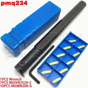 MGIVR2520-2 Portaherramientas de Corte Ranura Interna de 2 mm de Ancho + 10 piezas MGMN200 - Imagen 1 de 5