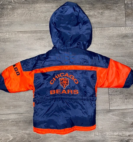 Vtg Chicago Bears Child’s Puffer Jacket Coat 3T Play Football Mighty Mac (read) Cover
