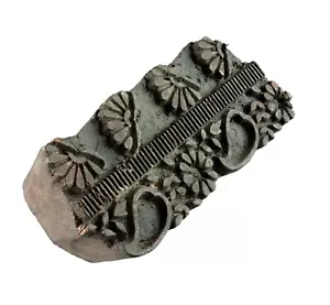Antique Indian Wooden Batik Stamp for India Decoration # 7568 - Picture 1 of 5