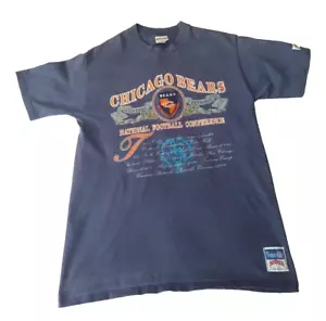 Vintage Chicago Bears NFC History NUTMEG MILLS USA Single Stitch T-Shirt Gr. XL - Bild 1 von 6