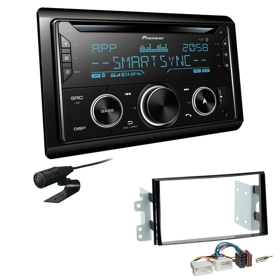 Pioneer Autoradio Bluetooth USB Einbauset für KIA Carens III Facelift 2011-2013 - Bild 1 von 4