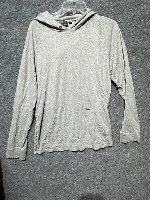 Nixon Wordmark 套衫连帽运动衫深希瑟灰色男式中号 — 第 1/4 张图片