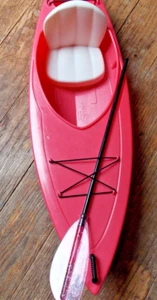 Our Generation 18" Doll Adventure 20" Pink Kayak & Oar - Picture 1 of 4