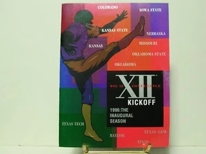 1996 BIG 12 CONFERENCE KICKOFF INAUGURAL SEASON FOOTBALL  GUIDE - Picture 1 of 2