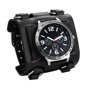 JewelryWe Orologio da Polso Uomo Hip-hop Gotico Punk 3 Occhi Orologio al Quarzo Largo Genui... - Foto 1 di 8