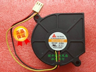 1 PCS Y.S.TECH  Fan  BD126018HB  DC 12V 0.35A 3 Pin  60*60*18mm Turbo fan - Image 1 of 2
