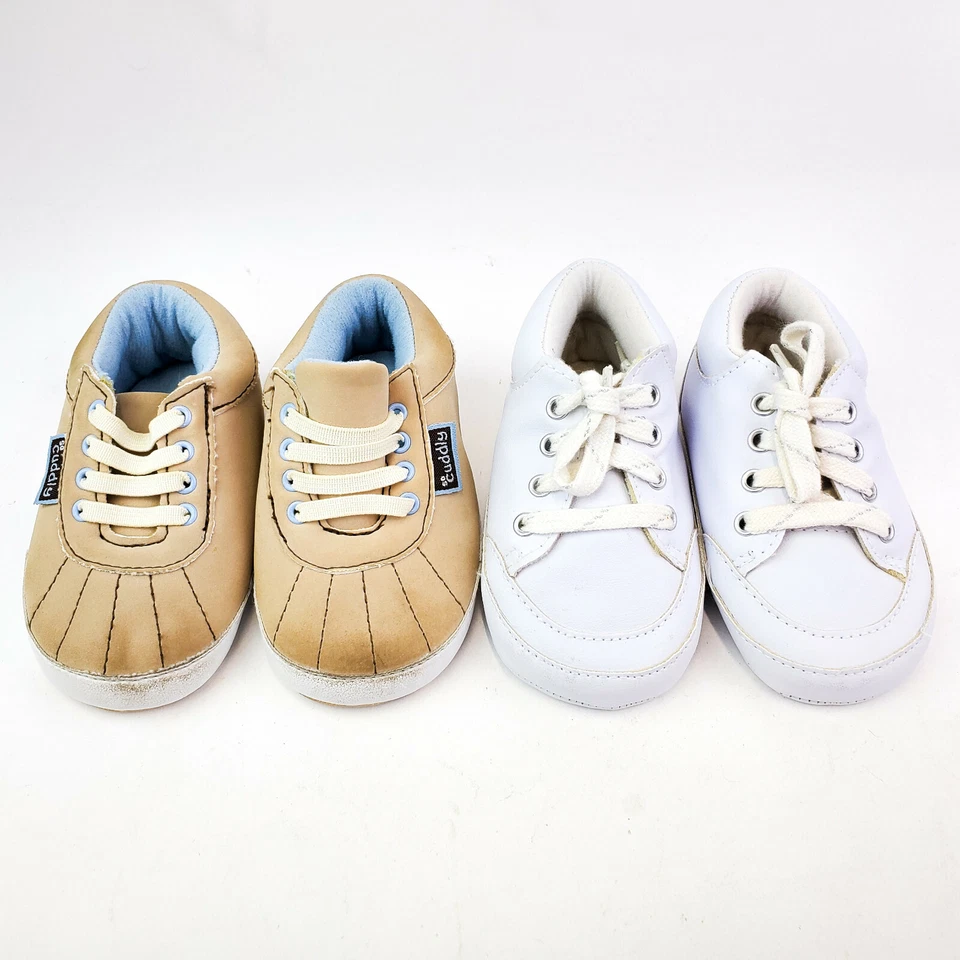 Carters Child of Mine Infant Boy Soft Sole Sneakers Size 6-9m Shoes Lot of 2 - Image 1 of 4